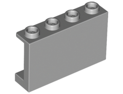 Panel 1 x 4 x 2 with Side Supports - Hollow Studs, Light Bluish Gray (14718 / 6061675)