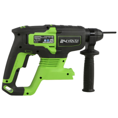 Перфоратор аккумуляторный бесщеточный Greenworks GD24SDS2 (3803007), 2 Дж, 24 V