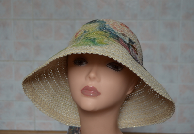 женская шляпа с рисунком Италия купить