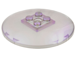 Dish 6 x 6 Inverted (Radar) - Solid Studs, Satin Trans-Brown (44375b / 6323781)