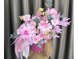 Композиция в шляпной коробке "Валентинка"