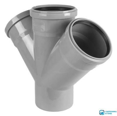 Крестовина для внутренней канализации  110х110х110/45° МультиМир