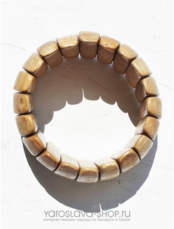 М-131. Браслет деревянный ноготки ясень.