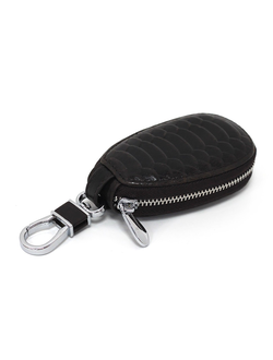 Ключница с кошельком под наклейку логотипа авто. Чёрный