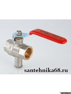 Кран шаровой для подключения датчика температуры Valtec 1/2" VT.247.N