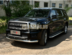 Защита передняя нижняя (с ДХО) 76,1 мм ТСС для Haval H5 2024-