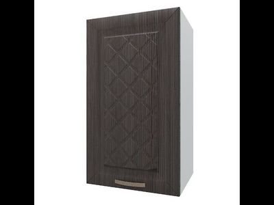 Кухня "Агава" 1,45мх2,75м угловая МДФ (Эра) тёмная/светлая