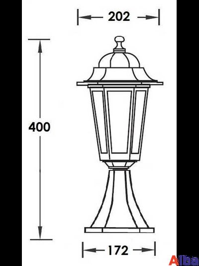Petersburg S 79804 bl Парковый светильник