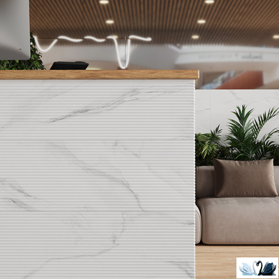 Плитка Gracia Ceramica Marble matt white wall 02 30x90 с рельефом