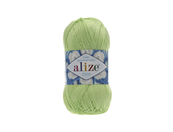 Miss Alize   100% мерсеризованный хлопок. 50 г, 280 м. цвет Салат  478