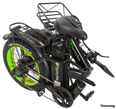 Электровелосипед SYCCYBA H1 (F10) DUAL 20AH зеленый