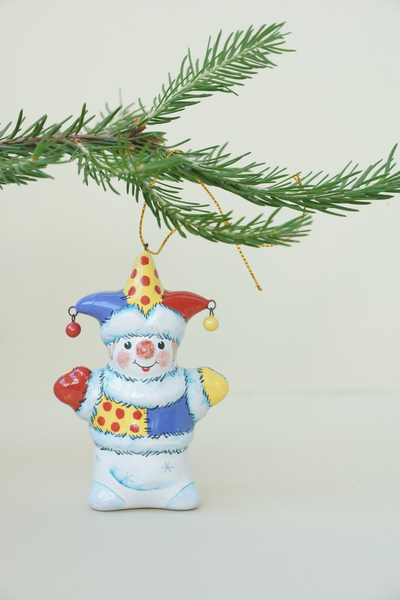 Снеговик-скоморох