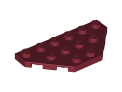 Wedge, Plate 3 x 6 Cut Corners, Dark Red (2419 / 6028118 / 6136608)