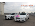 Свадебный Кортеж автомобилей Jaguar XJ и XF.