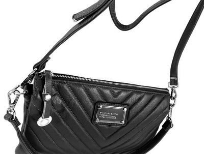 (АРТИКУЛ: 8501/22) СУМКА ЖЕНСКАЯ, КЛАТЧ, НЕБОЛЬШАЯ, НАТУРАЛЬНАЯ КОЖА, ЧЕРНАЯ, ДЛИННЫЙ РЕМЕНЬ ЧЕРЕЗ ПЛЕЧО