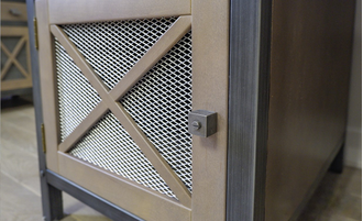 Письменный стол с 2 боковыми тумбами, в стиле loft.