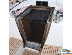 СЕТКА BOATCOVER PVC ТЕНЕВАЯ ЧЕРНАЯ И СЕРАЯ  НА ОКНА КАТЕРА ЯХТЫ  250 см. от 1 метра
