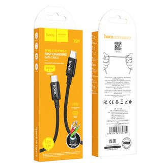 Дата-кабель   HOCO X89 Wind,  USB-C  Type-C - Type-C, 60W, 1 м