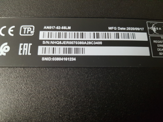 ACER NITRO 5  AN517-52-55LM ( 17.3 FHD IPS 120HZ I5-10300H GTX1660TI(6GB) 16GB 512SSD )