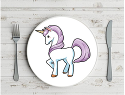 Тарелка Единорог №2