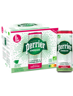 Газированный напиток тонизирующий «Perrier Energize» со вкусом граната 330мл (24)