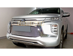 Защита радиатора Mitsubishi Pajero Sport 2021- chrome низ PREMIUM