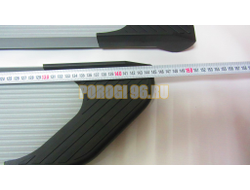 Пороги подножки "Classik Silver" 1450 мм для Lada NIVA I TRAVEL 2020-