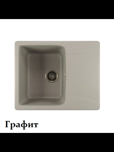 Мойки из искусственного мрамора MIXLINE ML-GM26 с крылом 470*580*190мм