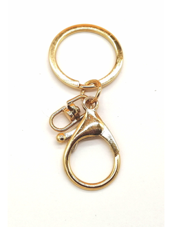 Основа для брелока карабин, кольцо и поворотный коннектор