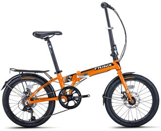 Складной велосипед Trinx Life 2.0 оранжево-черно-белый