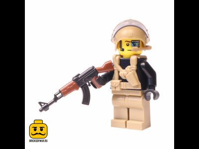 Лего спецназ с пулеметом