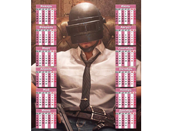 Календарь настенный PlayerUnknown’s Battlegrounds, PUBG, ПУБГ №27