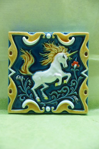 Единорог цветной (керамическая плитка)