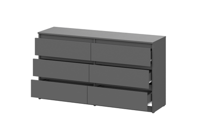 Денвер Комод с ящиками (1,38м) Графит серый
