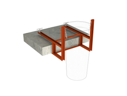 Кронштейн крепления к перекрытиям и балконам для мусоросбросов