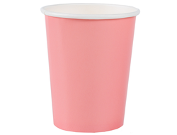 Стакан розовый 250мл 6шт