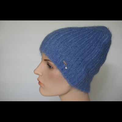 Vizio Шапка женская из мохера Визио Италия 6946 CYO голубая