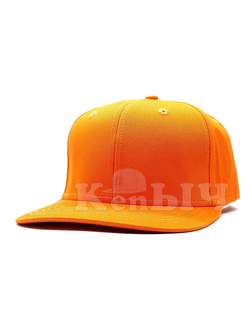 Кепка без рисунка оранжевая