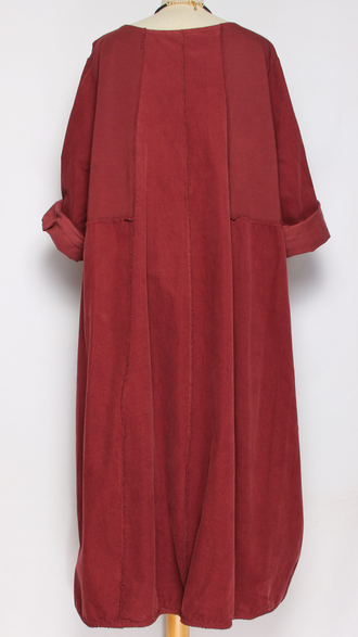 Платье Бохо вельветовое "Сетка трикотажная спинка" винный до р.56