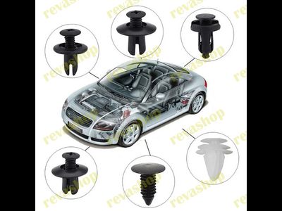 Заклепки автомобильные с набором инструментов для снятия обшивки