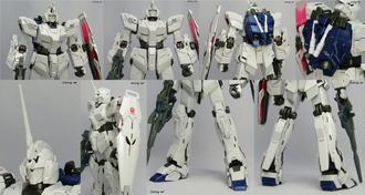 Gundam Bandai 1 100 Mg Unicorn Gundam Hd Color Ms Cage By