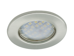 Светильник встраиваемый Ecola DL90 MR16 GU5.3 плоский Сатин-Хром 30x80 FS1611EFY