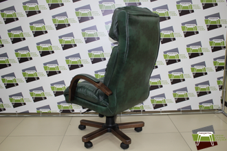 Кресло Sumon-XL, кожа/кож.зам зеленая