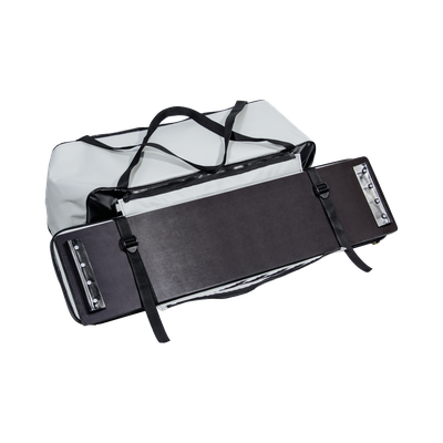 Комплект накладок на сиденья с сумкой 86*20 см ПВХ черно-белый