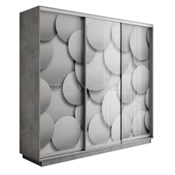 ЕН102 Шкаф-купе Трио-фото (Шары) 1800*450*2200