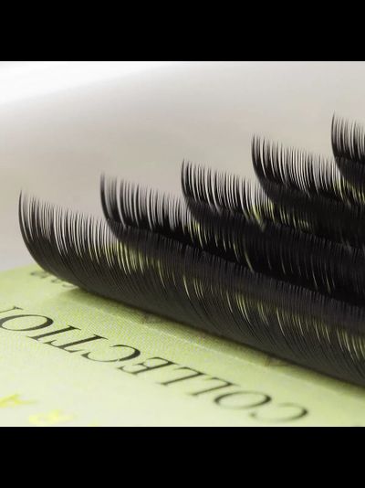 Ресницы чёрные BARBARA «ELEGANT» - Одна длина (16 линий)