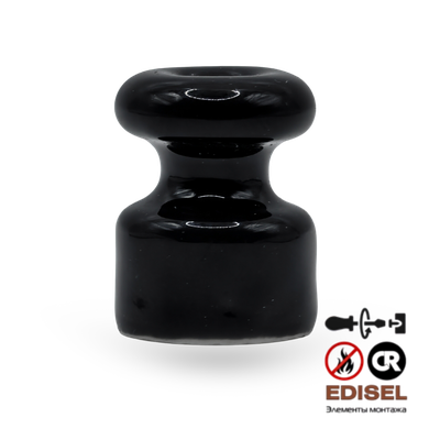 Изолятор 18x23 керамический черный