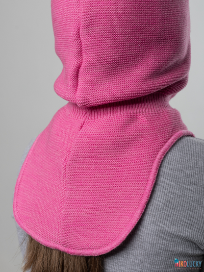 Шапка-шлем 21101-12 подклад 100% полиэстер, ярко-розовый 54-56