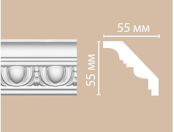 Потолочный плинтус из полиуретана с орнаментом DECOMASTER (Декомастер) - 95613