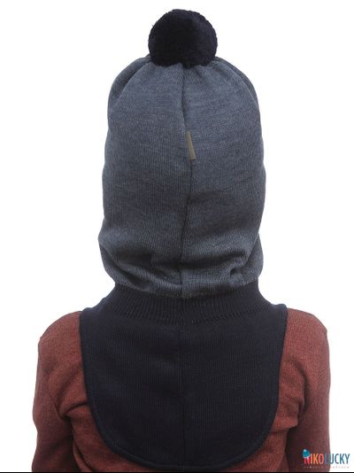 Шапка-шлем &quot;Зубастик2&quot; 22201-04, цвет джинс, р. 50-52